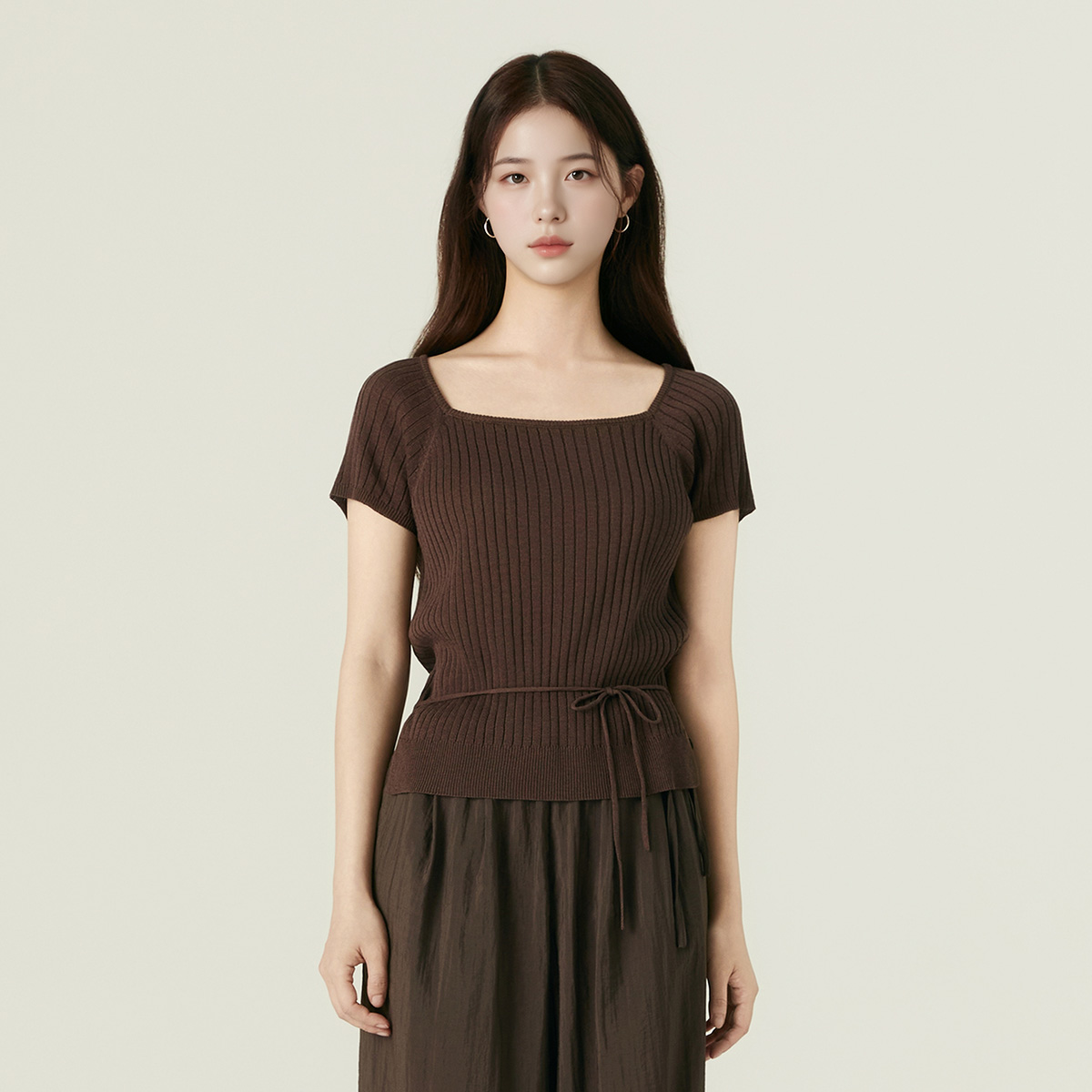 로엠 스퀘어넥 스트랩 스웨터 RMKAF38RT1 - 상세 이미지 2