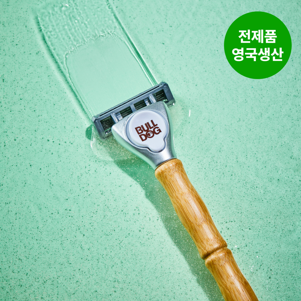 [불독] 저자극 안전 클래식 대나무 5중날 면도기 (민감성 및 트러블 피부용) - 상세 이미지 5