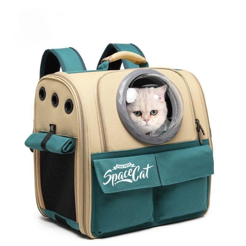 고양이 강아지 애완 동물 가방 산책 나들이 대형 캔버스 케이지 켄넬 배낭 캐리어 백팩