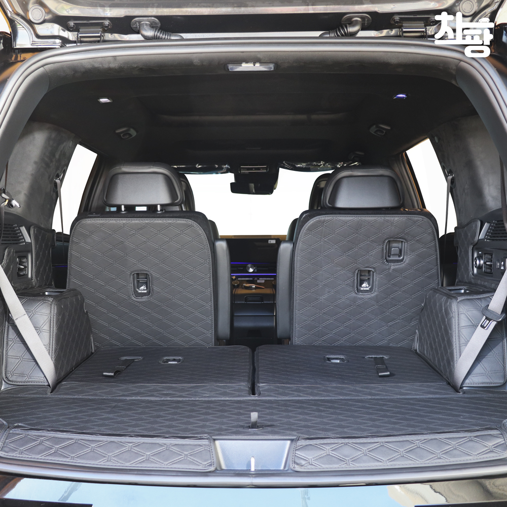 차팡 SUV 트렁크매트 현대 디올뉴싼타페MX5 6인승(26년형)도어LED무 차박매트 풀커버