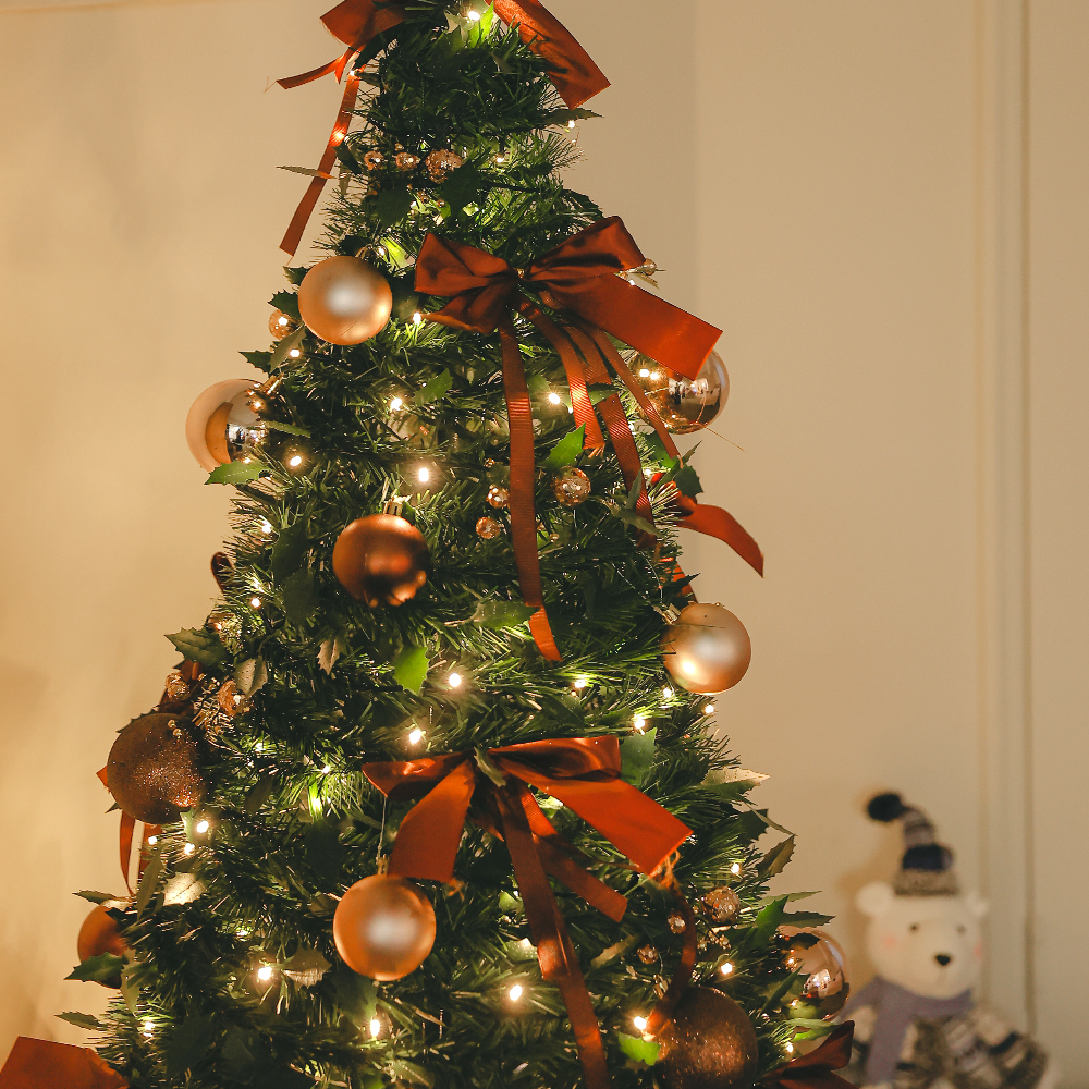 윈터스케치 크리스마스 트리 세트 접이식 대형 원터치트리 업다운캐슬 180cm