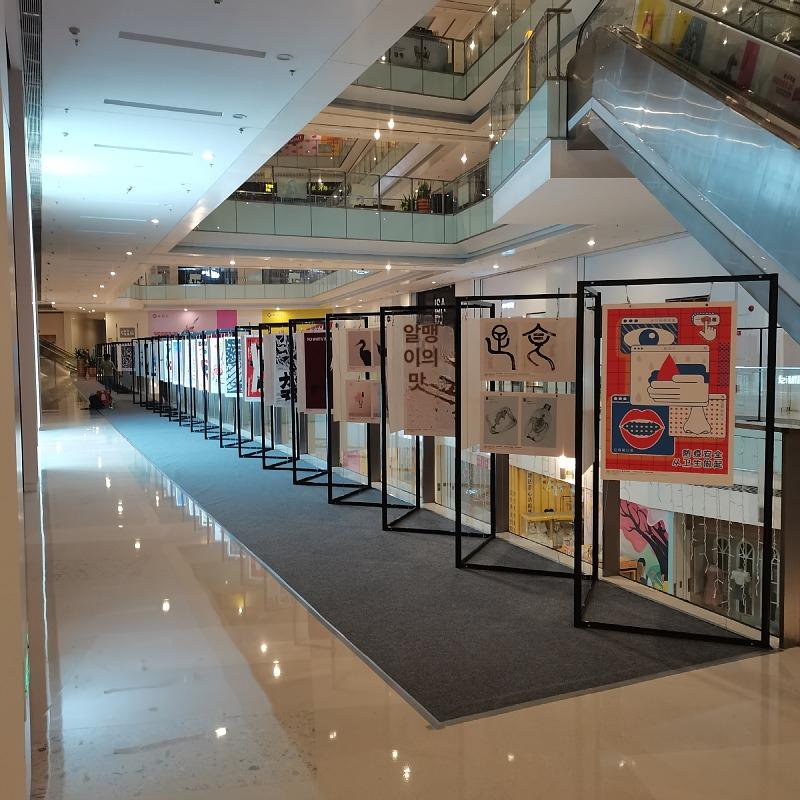 옥타부스 전시 보드 접이식 홍보 병풍 작품 가림막 팔각 기둥 전시대 0.6Mx1.6M - 상세 이미지 3