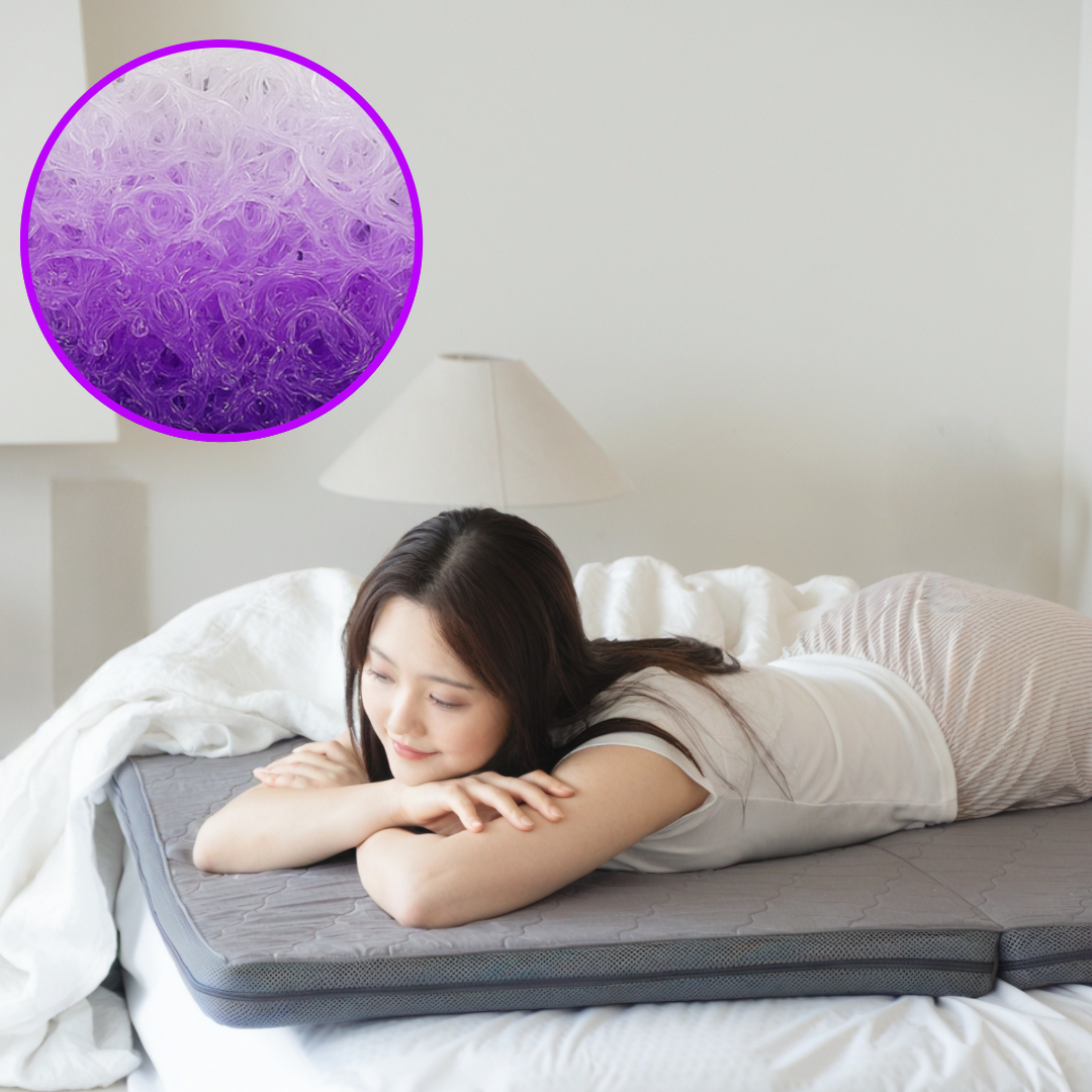 솜스 양면 3단접이식매트리스 초고밀도 단단한매트리스 1인용 거실 수면매트 바닥토퍼