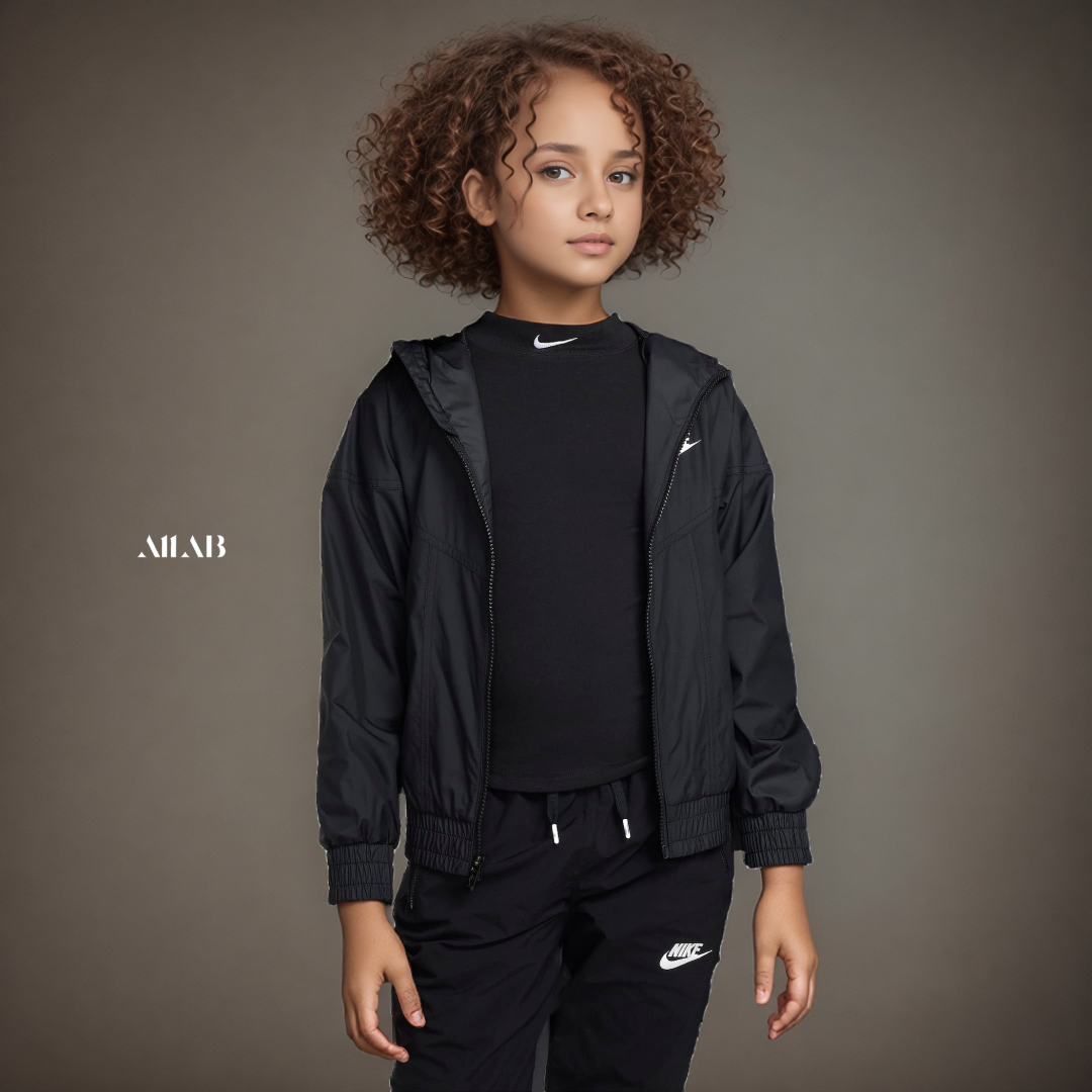 [국내매장판] 나이키 키즈 바람막이 간절기 어린이 아동 초등학생 후드 후디 재킷 리펠(블랙), M