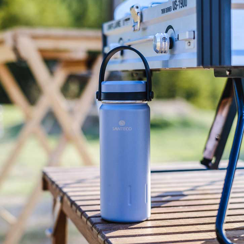 산테코 코야 보온보냉 핸들스트랩 텀블러 380ml, 모스그린, 1개 - 상세 이미지 5