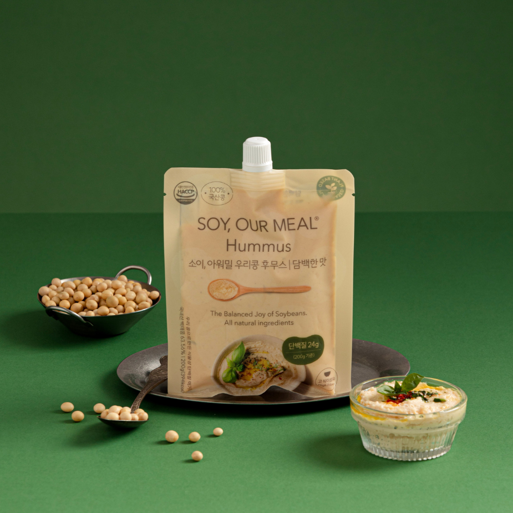 [소이아워밀] 우리콩 후무스, 국산콩 대두 식물성 단백질 소스 hummus 200g 이미지 6