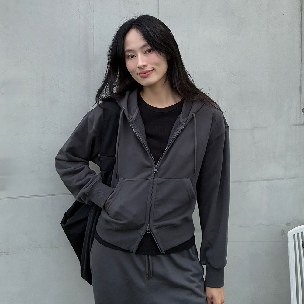 [N배송][여성][프렌치테리] 스파오 2-WAY 후드 집업 SPMZF49G01