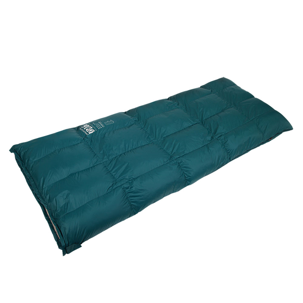 어반캠퍼 다우니페더 드래그 덕다운 캠핑 침낭 오리털 충전재 1800g, 터키그린