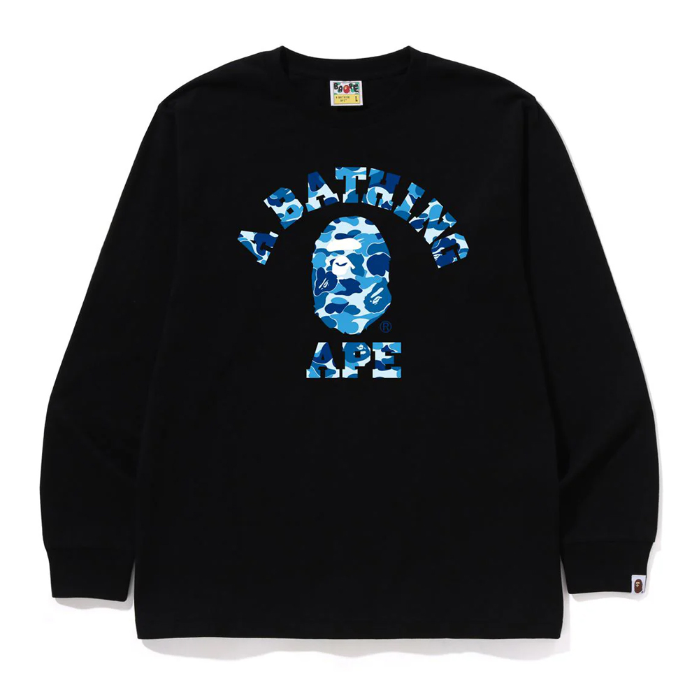 베이프 긴팔티 ABC CAMO COLLEGE LS TEE 1L80-111-005 - 상품 이미지