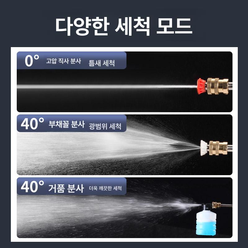 자동차고압세차기 전동 충전식 세차건 무선 9980VF 1배터리 스틸 표준형 999999VF 1배터리 스탠다드 킹 독일 고출력 세차기 손상시교환가능 - 상세 이미지 2