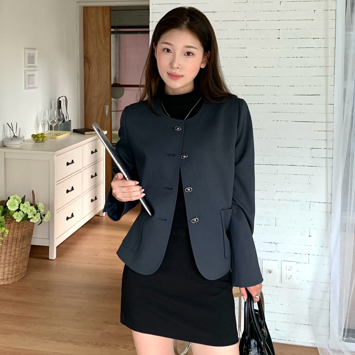 로엠 칼라리스 자켓 RMJKF49RT2 - 상세 이미지 2