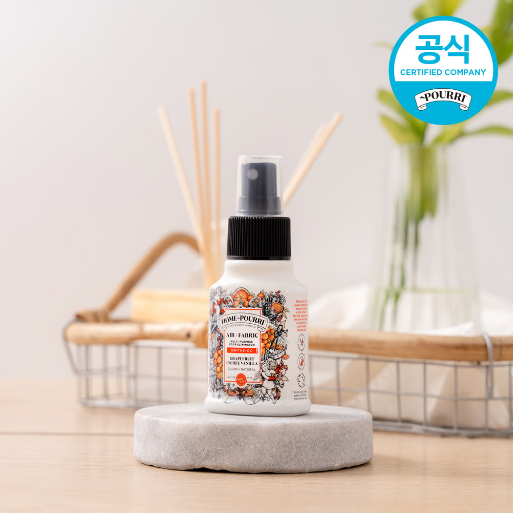 [악취차단세트] 푸푸리 토일렛퍼퓸 59ml+홈푸리 에어케어 탈취제 41ml 집안 냄새 제거 이미지 7