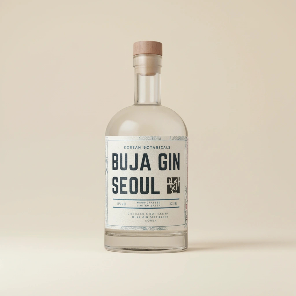 부자진 시그니처 44도 프리미엄 크래프트 진 한국 증류주 (BUJA GIN) 200ml, 1개 - 메인 이미지