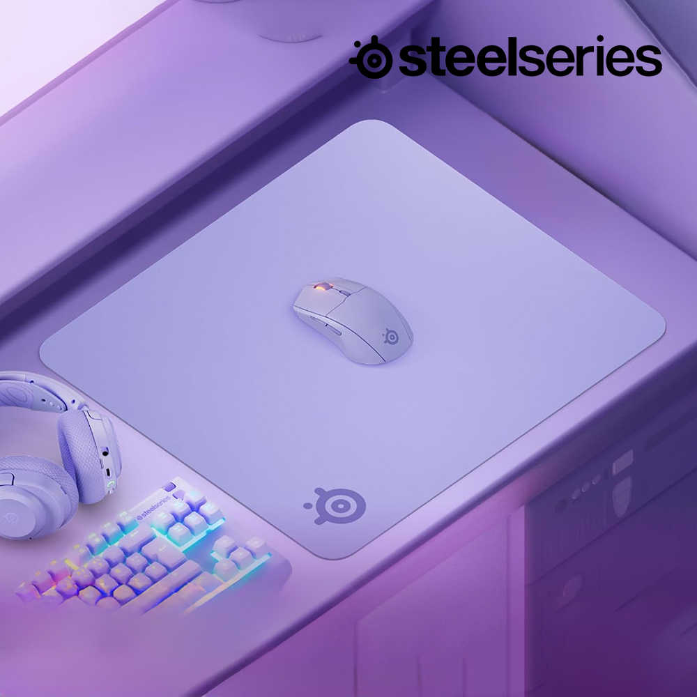 [국내정발] 스틸시리즈 QCK 게이밍 마우스패드 라벤더, L