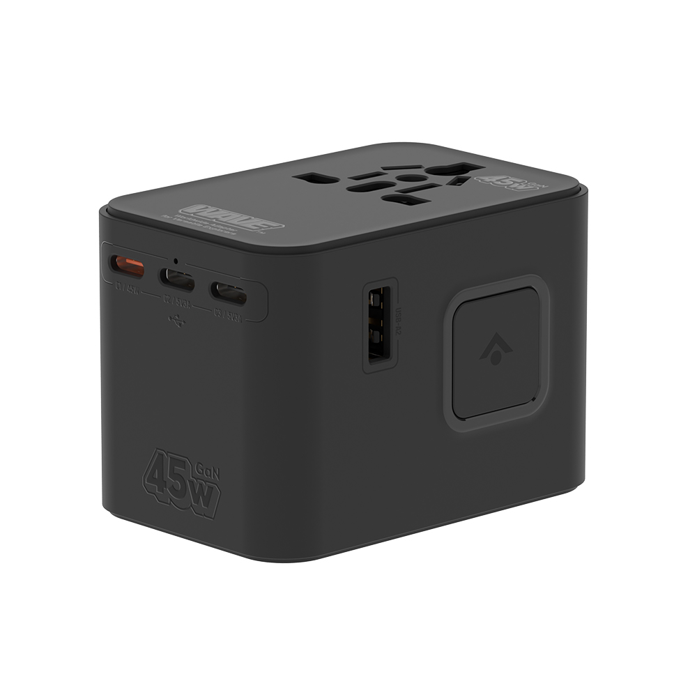 이어맥 멀티 어댑터 충전기 + 파우치 세트 고출력 지원 해외 여행용 멀티탭 이미지 2