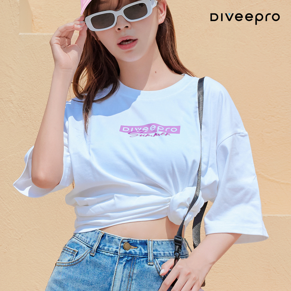 다이비프로 퓨어코튼 32수 베이직 반팔 티셔츠 - 상세 이미지 3