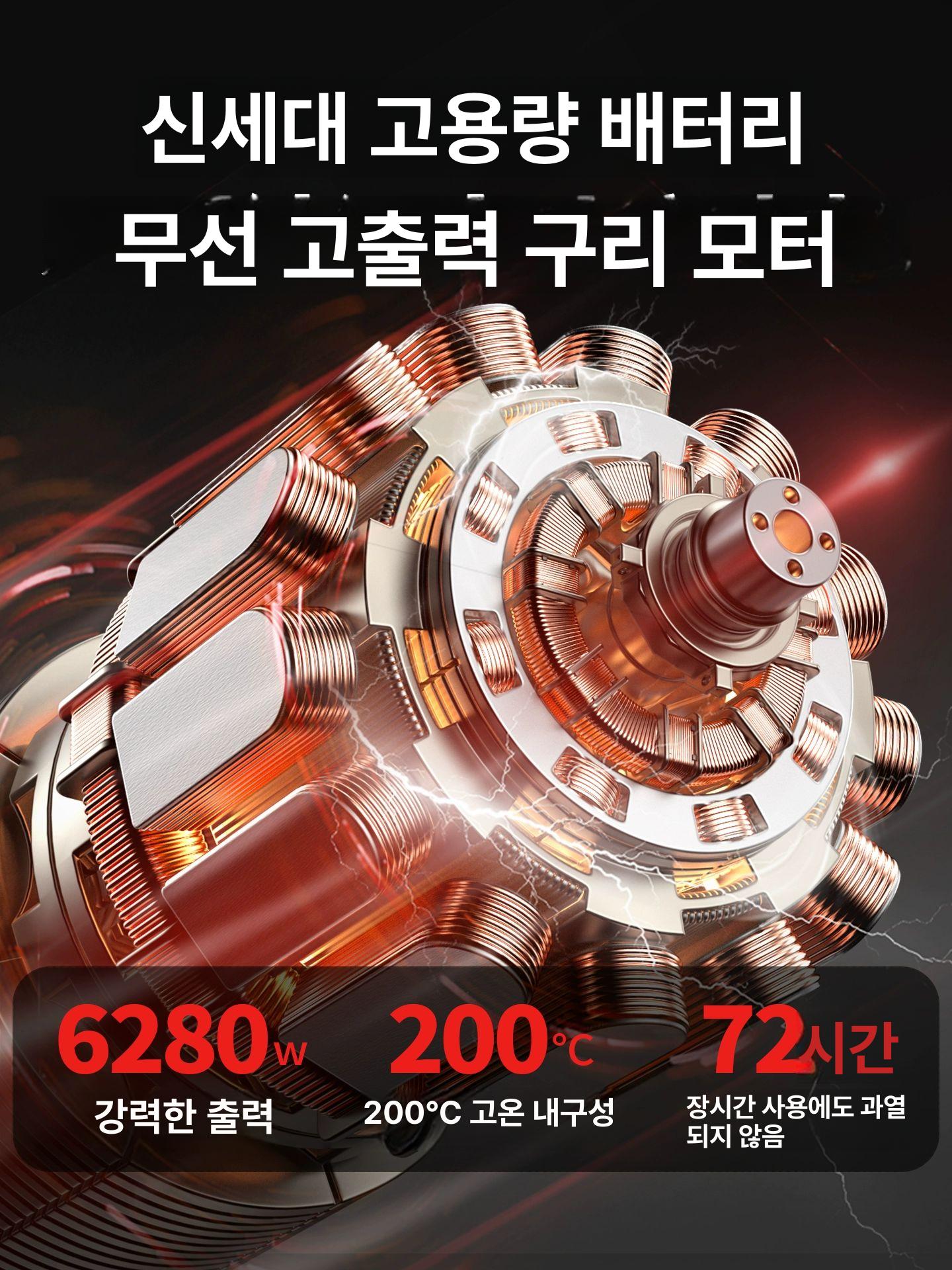 무선 제초기 벌초 경량 초경량 트리머 예초기 깎는 가정용 잔디 잔디깍기 충전 잡초제거 5980W 1198TV859890mAh - 상세 이미지 2