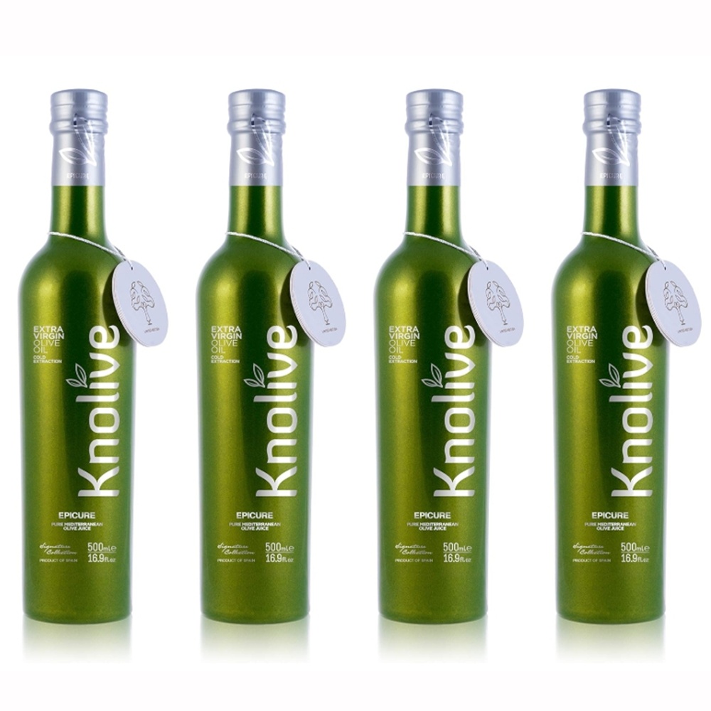 스페인 Knolive 널리브 엑스트라 버진 올리브 오일 에피큐어 500ml x 4병 - 상품 이미지
