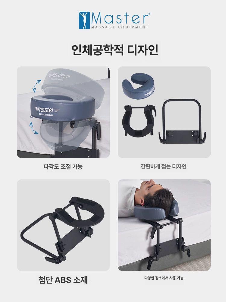 가정용 마사지 머리 경락 이완 시원한 목어깨 쿠션기 관자놀이 음악 두피마사지 페이스 블루 - 상세 이미지 4