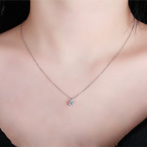 3부 5부 다이아 목걸이 4프롱 프로포즈 결혼 기념일 선물 7부 1캐럿 ... 솔직 후기 | 실사용자 리뷰 분석 - 상품 이미지 1