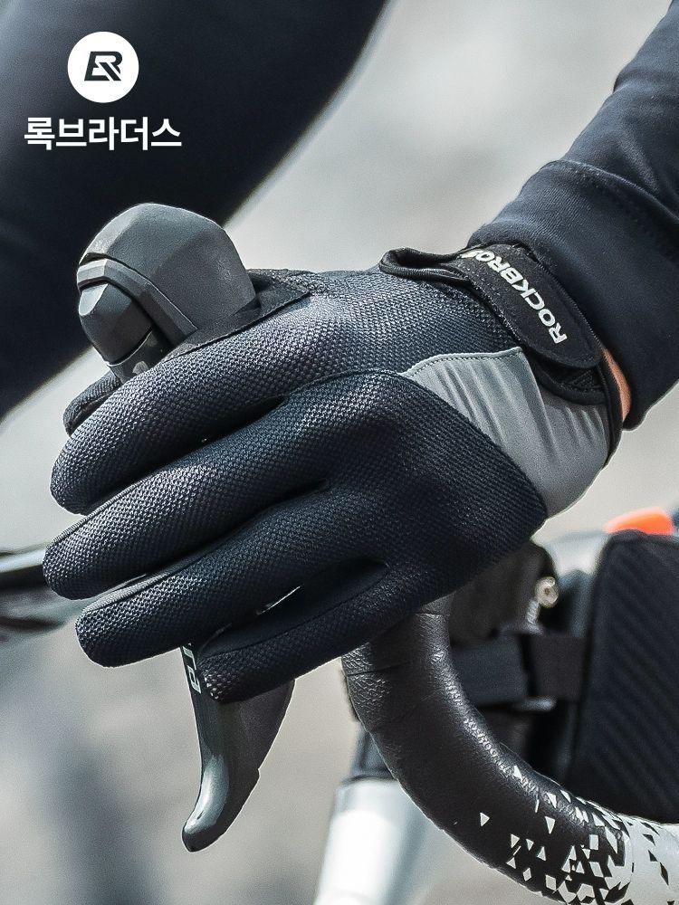 충전식 열선 발열장갑 오토바이 온열 폰사용 방한 등산 통기성 블랙 터치스크린 S - 상세 이미지 3