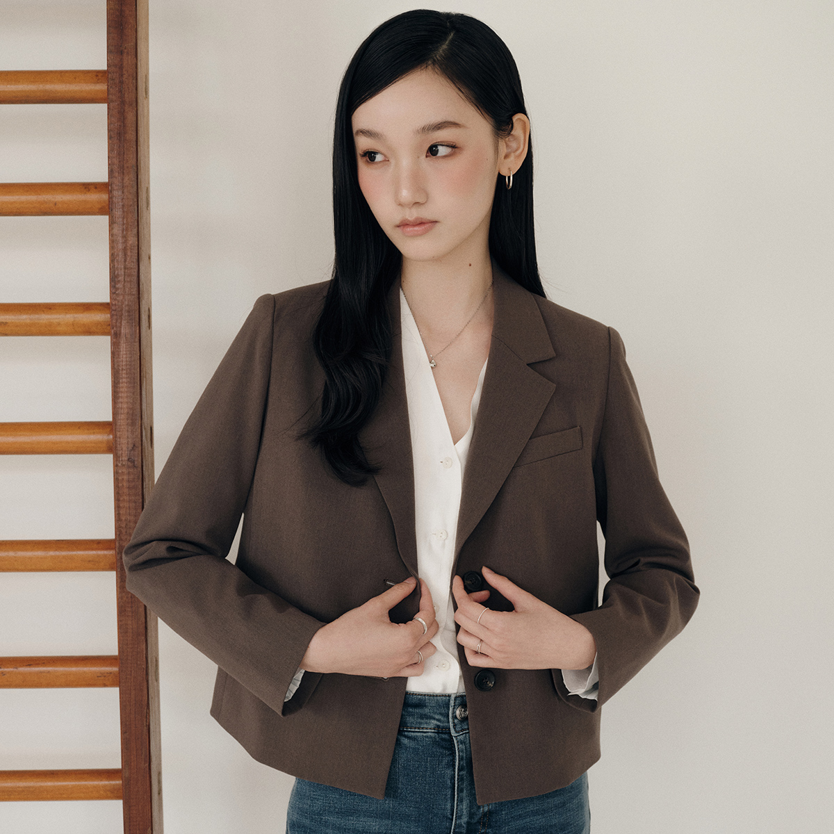 로엠 테일러드 숏 자켓 RMJKF4TR16 - 상세 이미지 3