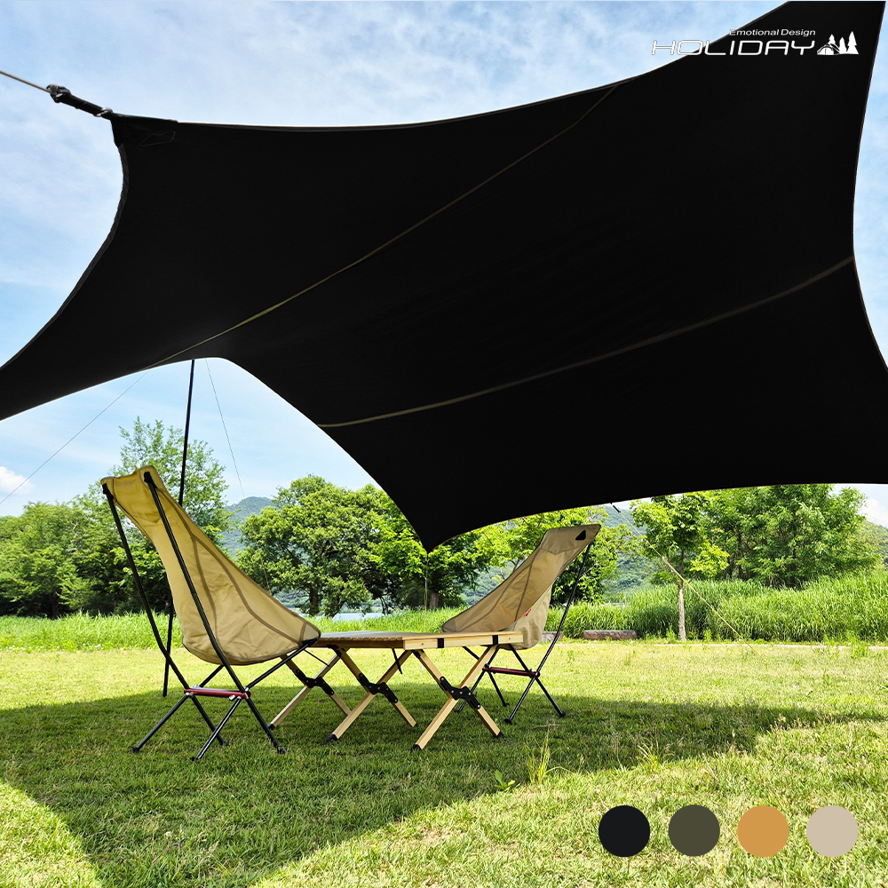 홀리데이 캠핑 실타프 70D 나일론 실리콘 헥사 타프