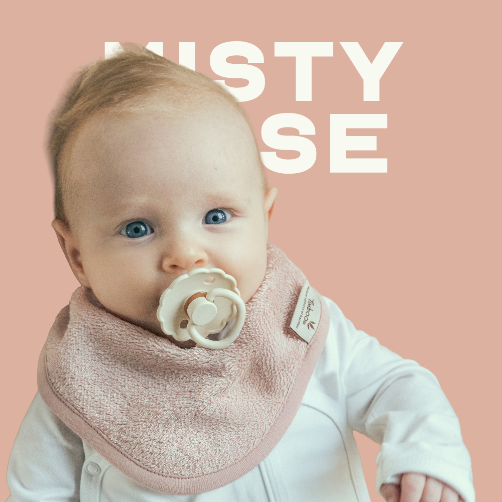 팀부 벨기에 명품 아기 턱받이 스카프빕 531.미스티로즈