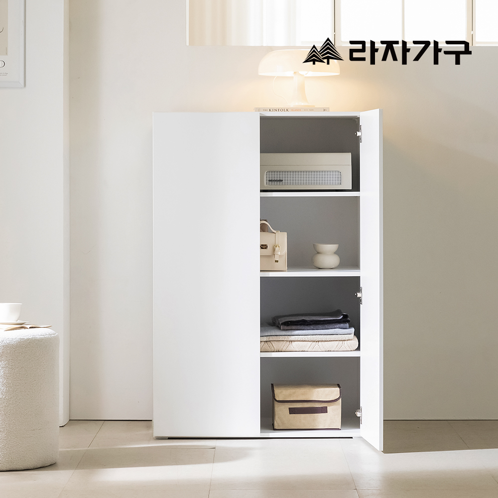 라자가구 밀크 E0 낮은 수납장 800 모듈 거실 원룸 드레스룸 다용도