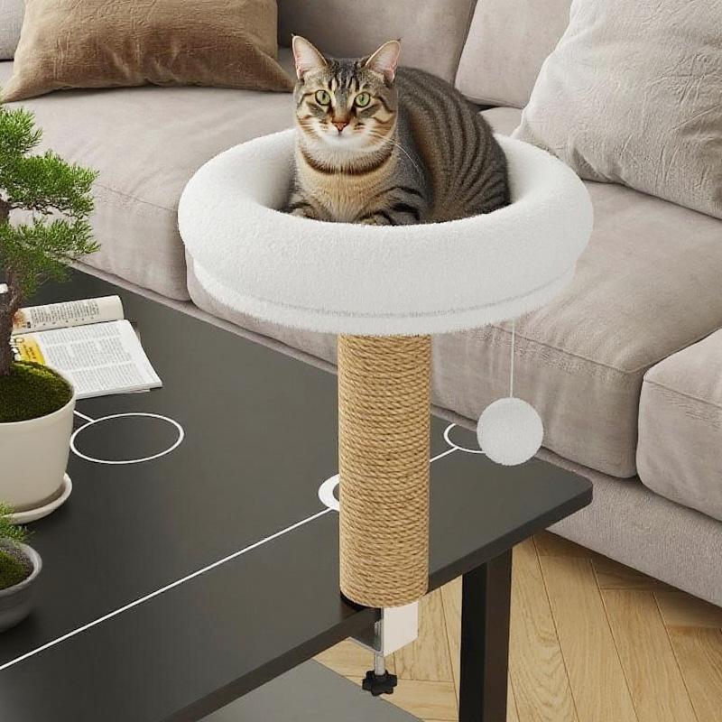 솔비에 냥오름 스크래처타워 수직 기둥 고양이 침대 장난감 책상 스크래쳐 30x30x40cm - 상품 이미지