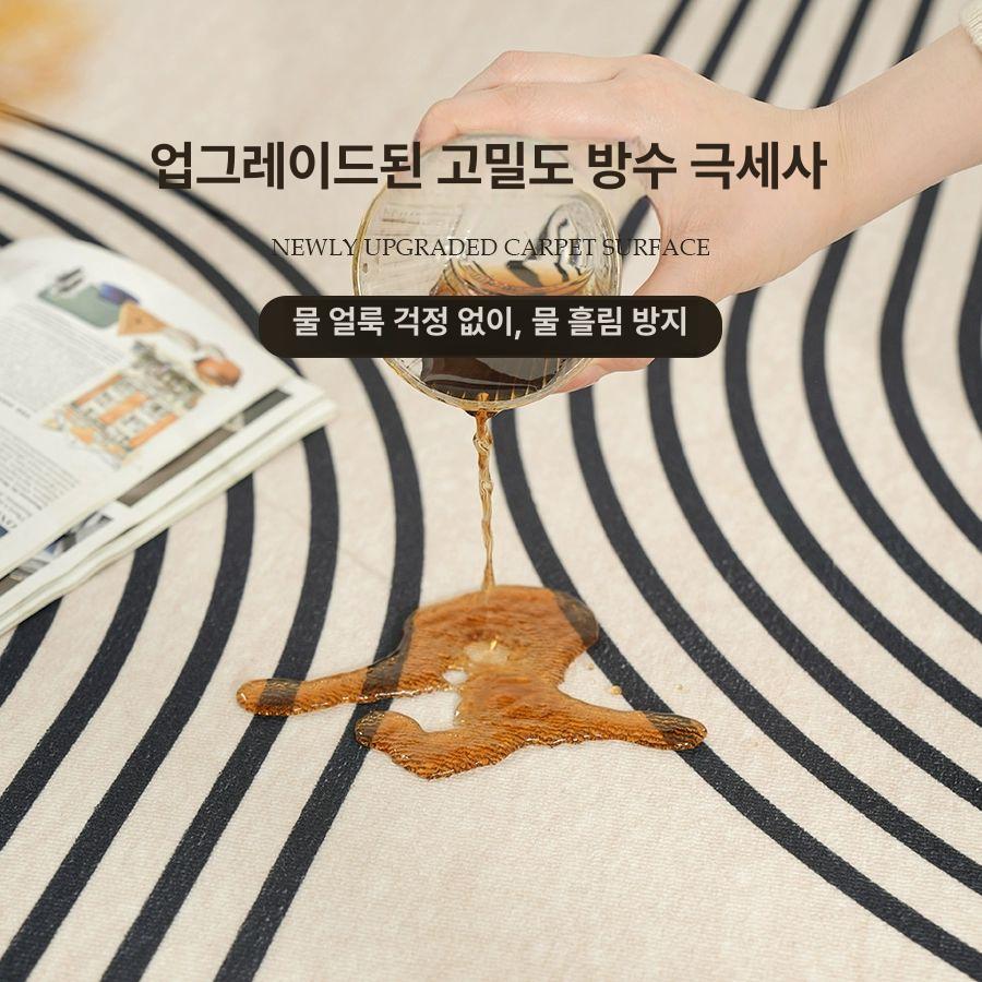 거실대형카페트 사계절 러그 먼지없는 침실 매트 - 상세 이미지 2