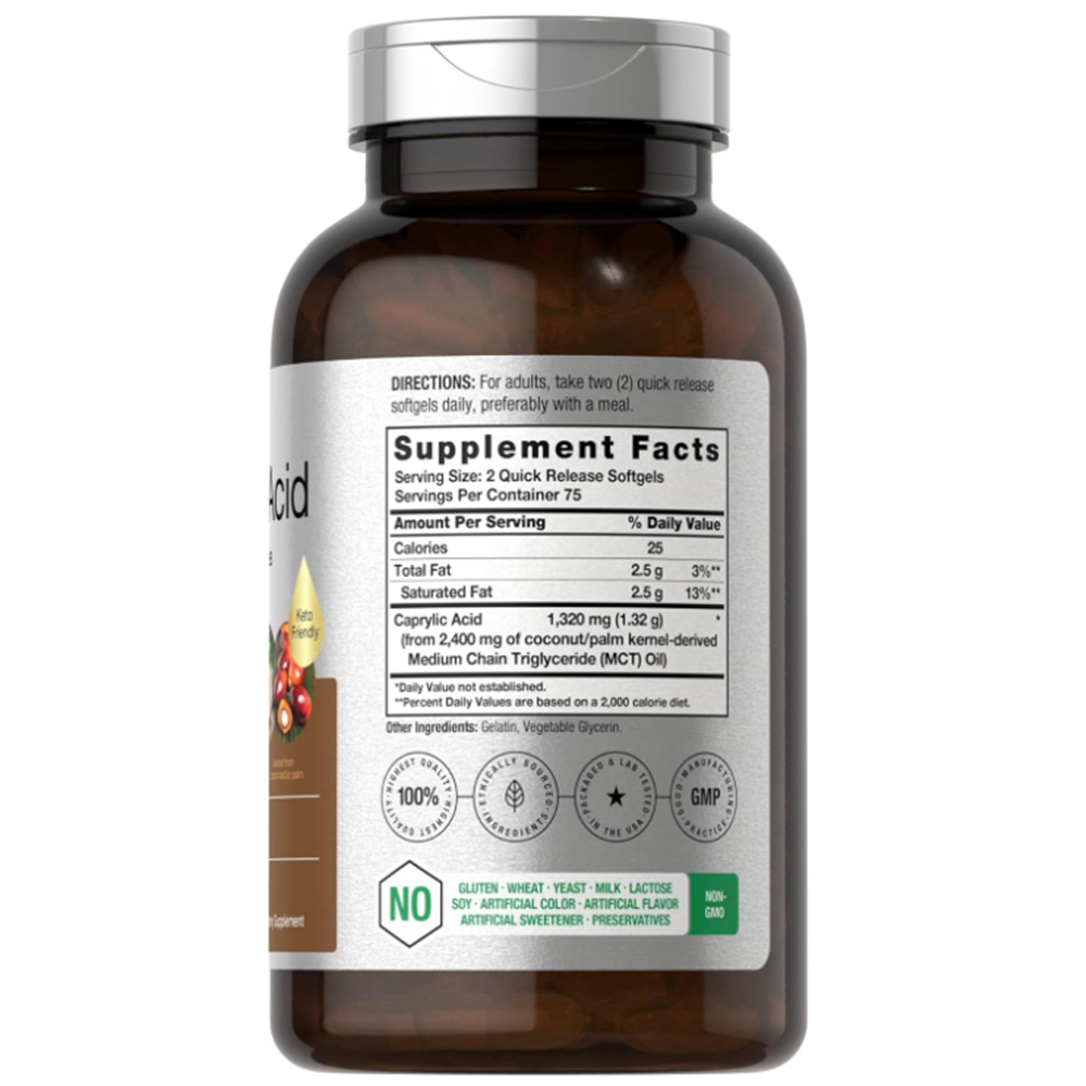 Horbaach Caprylic Acid 호바흐 카프릴산 1320mg 150정 3팩 - 상세 이미지 5