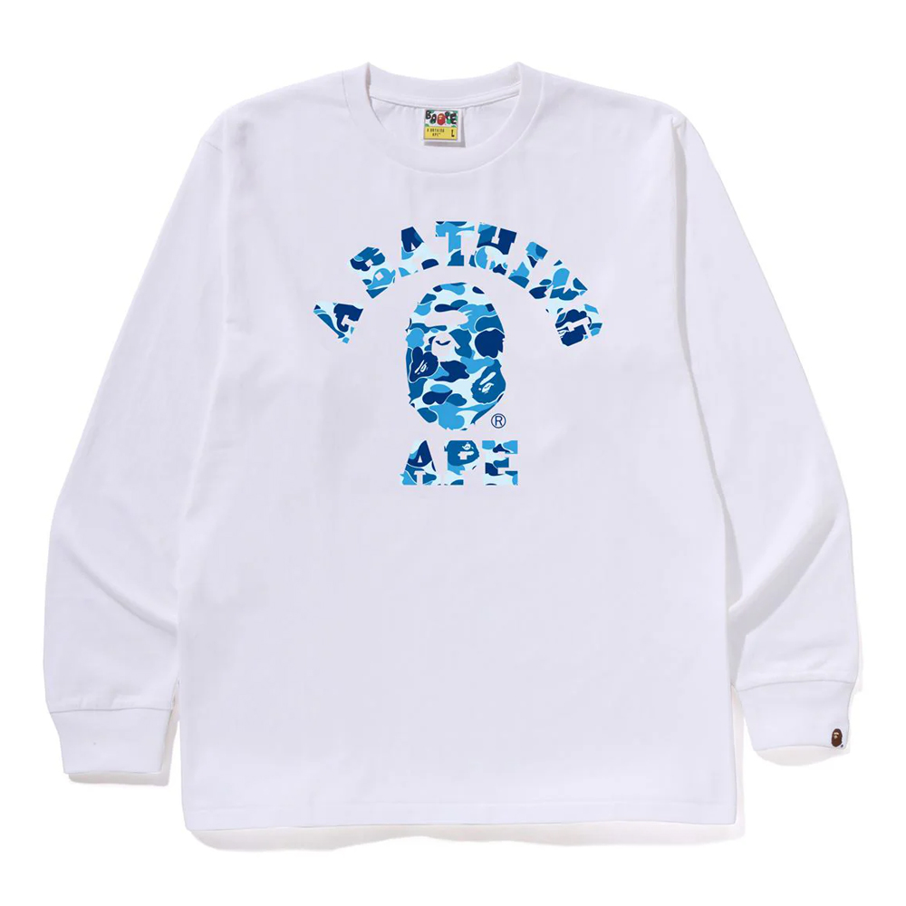 베이프 긴팔티 ABC CAMO COLLEGE LS TEE 1L80-111-005 - 상세 이미지 4