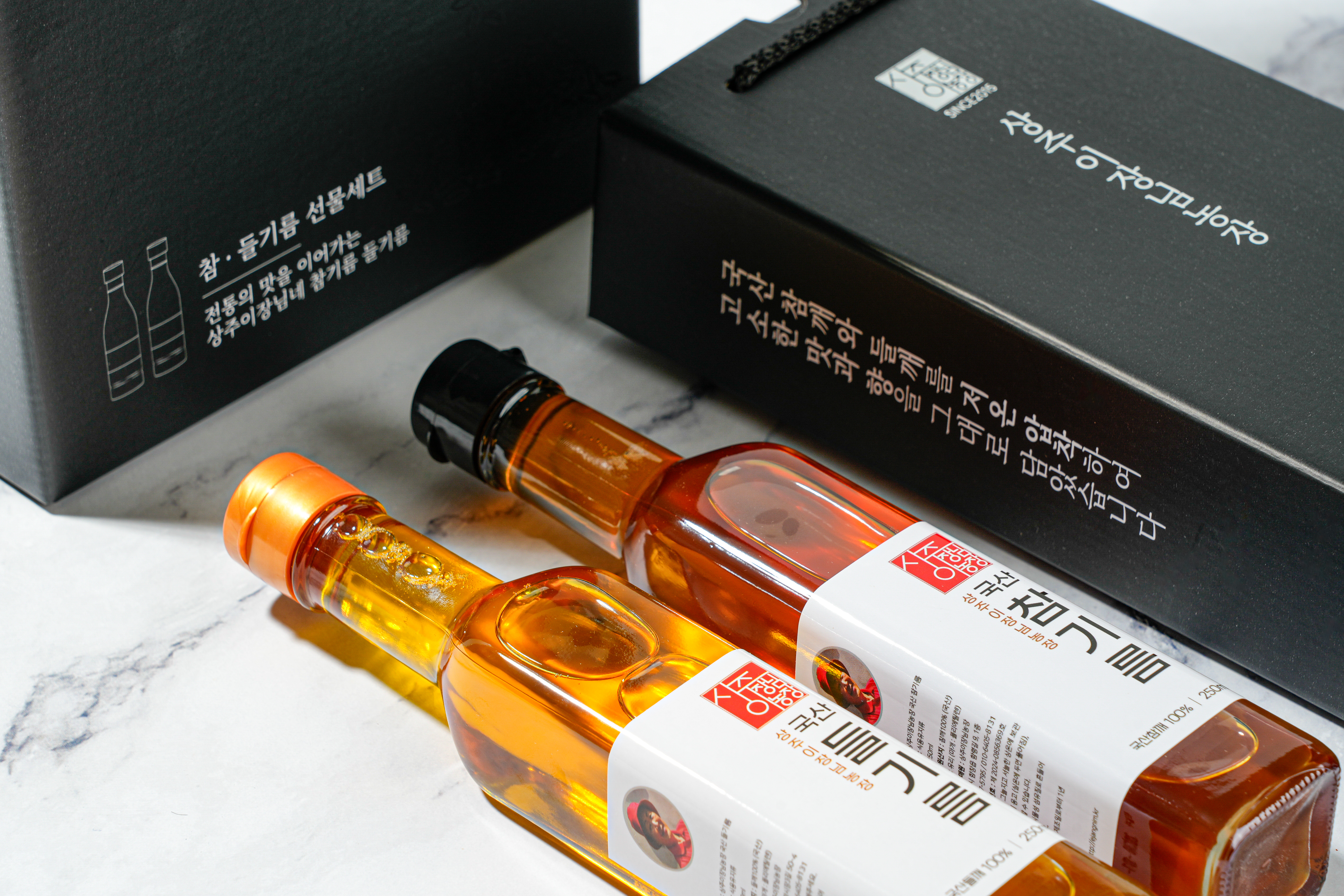 (고급패키지) 국산 저온압착 참기름 1구 선물세트 300ml, 1개 - 상세 이미지 2