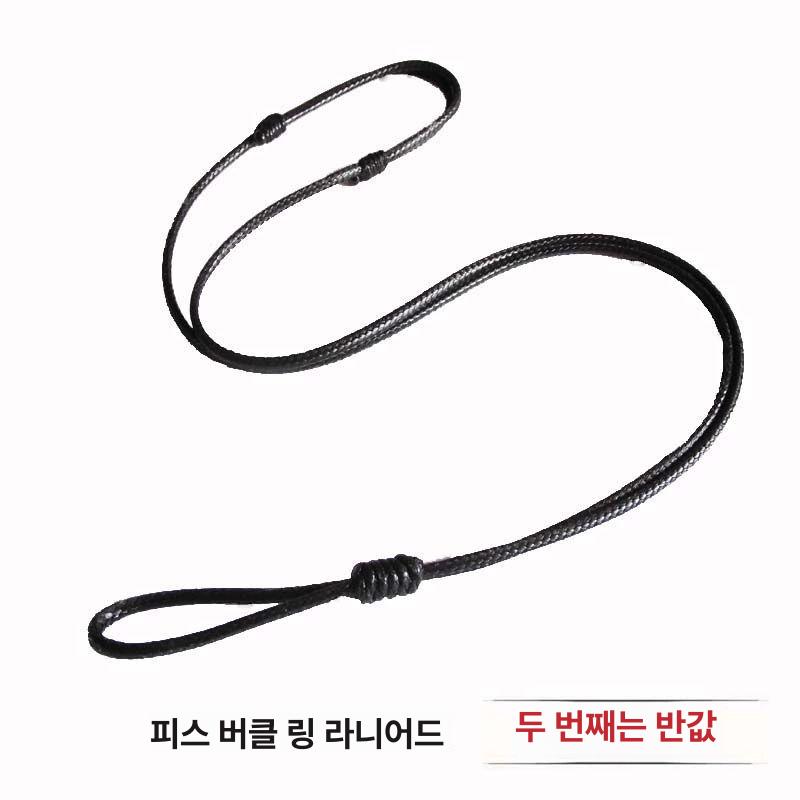 가죽 목걸이 끈 액세사리 공예 분실방지 악세사리 선택가능 무광줄 초커 우정 십자가 꼬임 1.0mm 블랙 - 상세 이미지 2