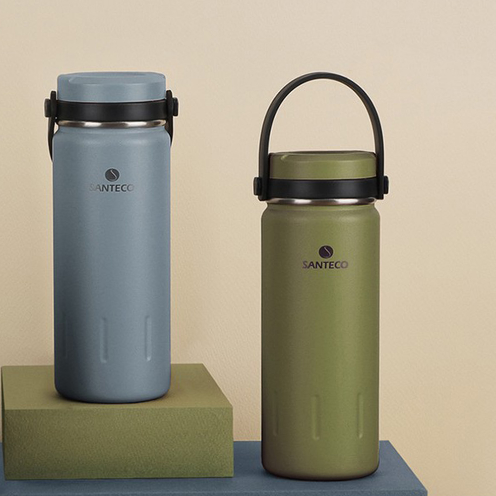 산테코 코야 보온보냉 핸들스트랩 텀블러 500ml, 아웃도어카키, 1개 이미지 7