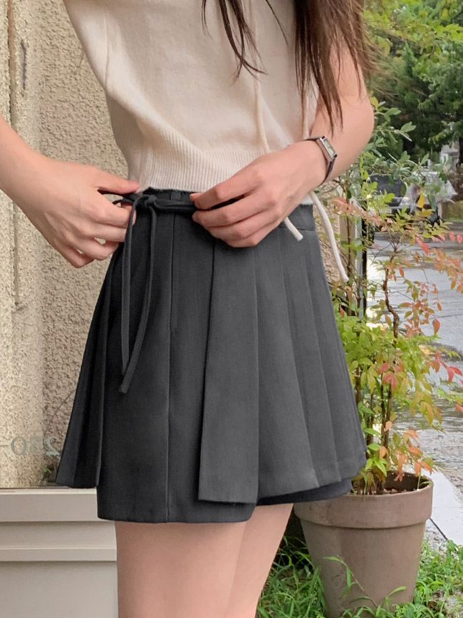 플리츠 랩 스커트 숏팬츠 세트 하객룩 st2930 - 상세 이미지 4