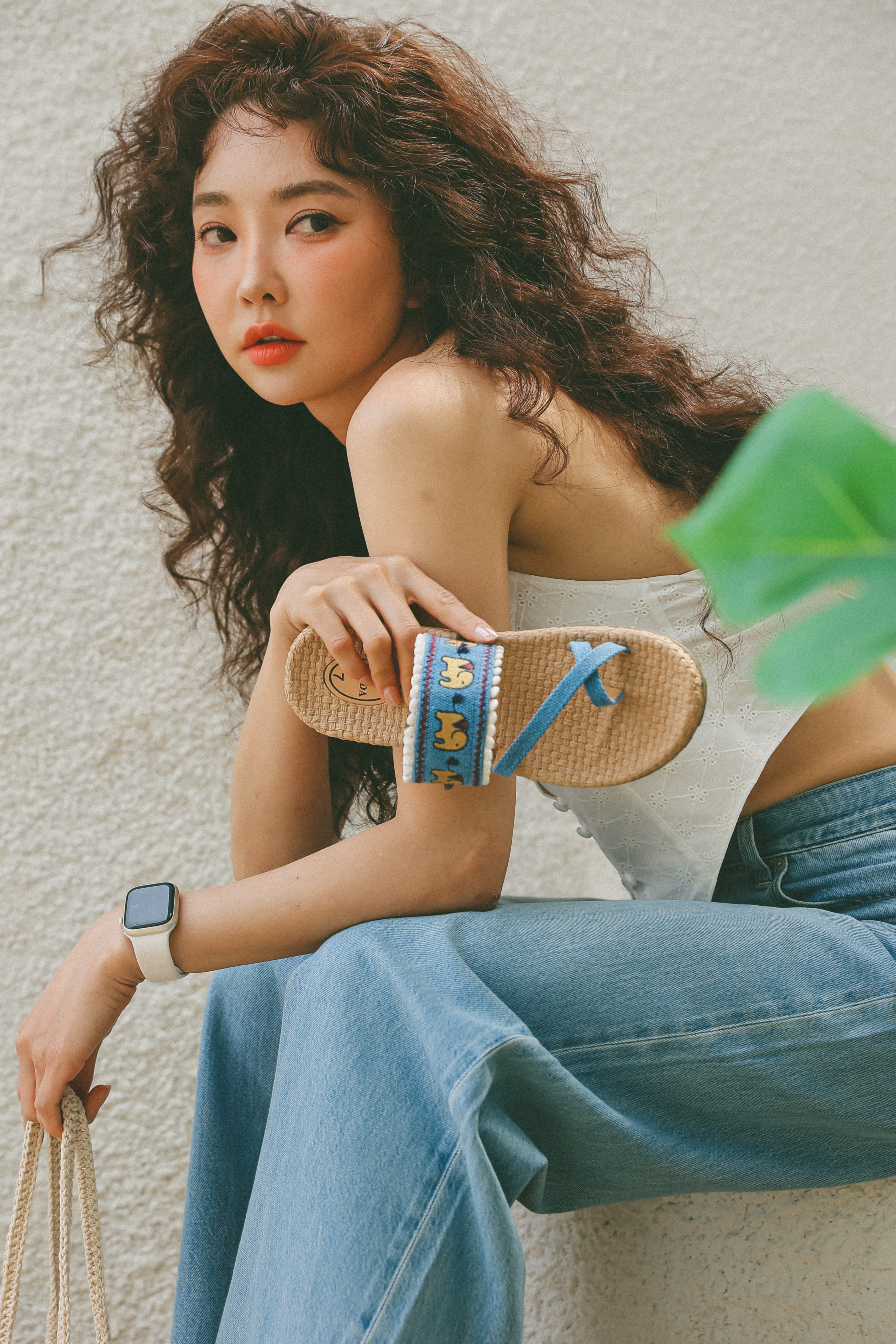 VPADA 브이파다 E27 블루 코끼리 여행 슬리퍼 - 상세 이미지 3