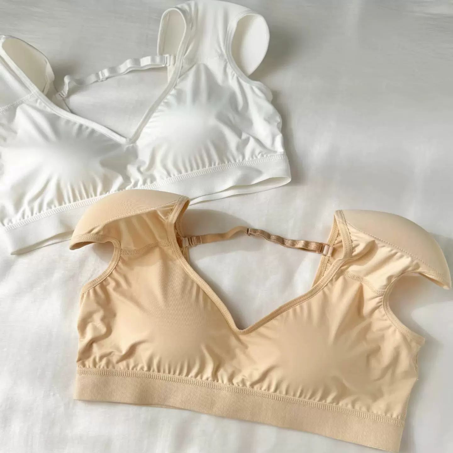 숄더핏티 여성 어깨 스트랩 보정 스킨색 미끄럼 미끄럼방지스트랩포함 반팔 미끄럼방지스트랩 화이트 S 32 70 - 상세 이미지 5