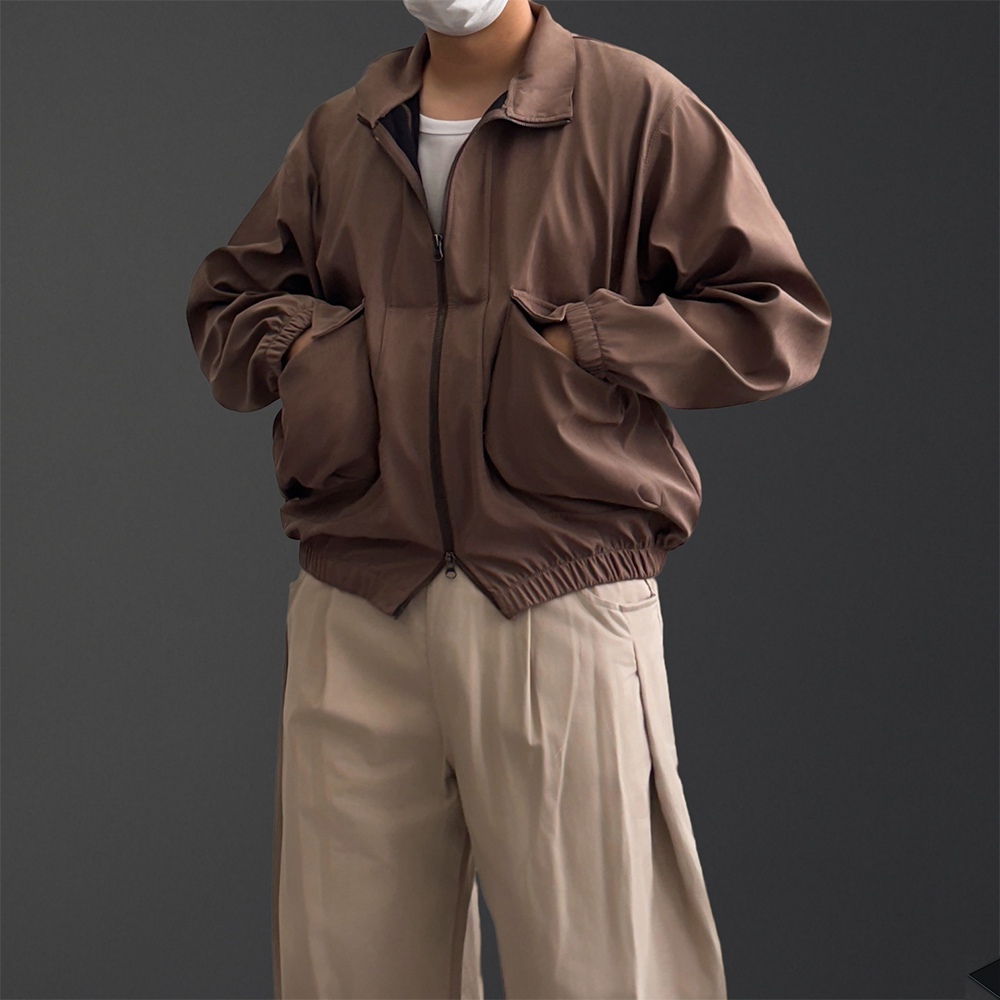 남자스웨이드자켓 남자블루종자켓 - 상세 이미지 3