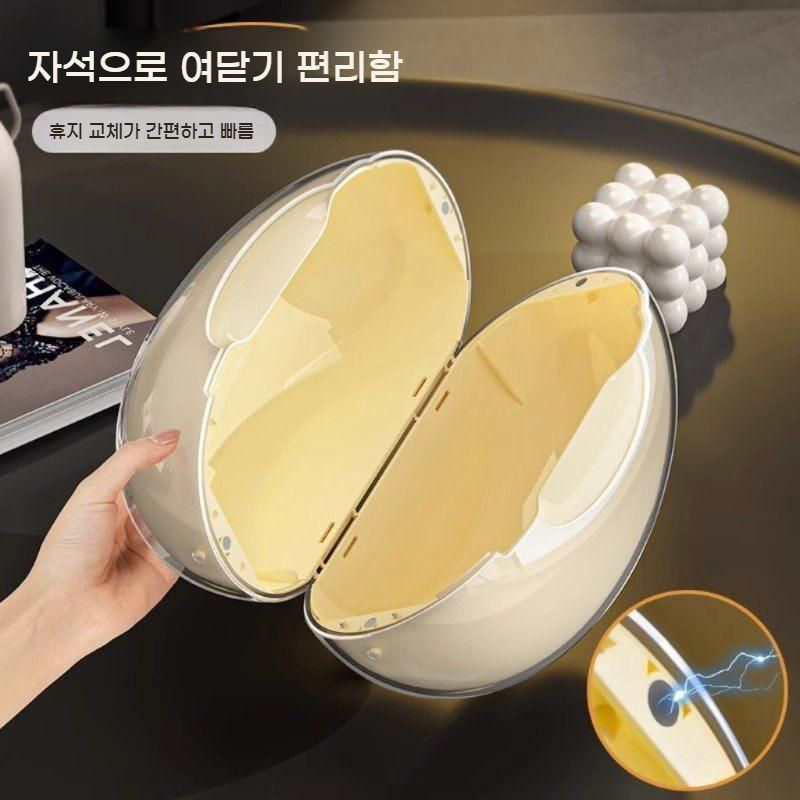 아크릴 타원형 디자인 티슈 케이스 인테리어 bying24 - 상세 이미지 4