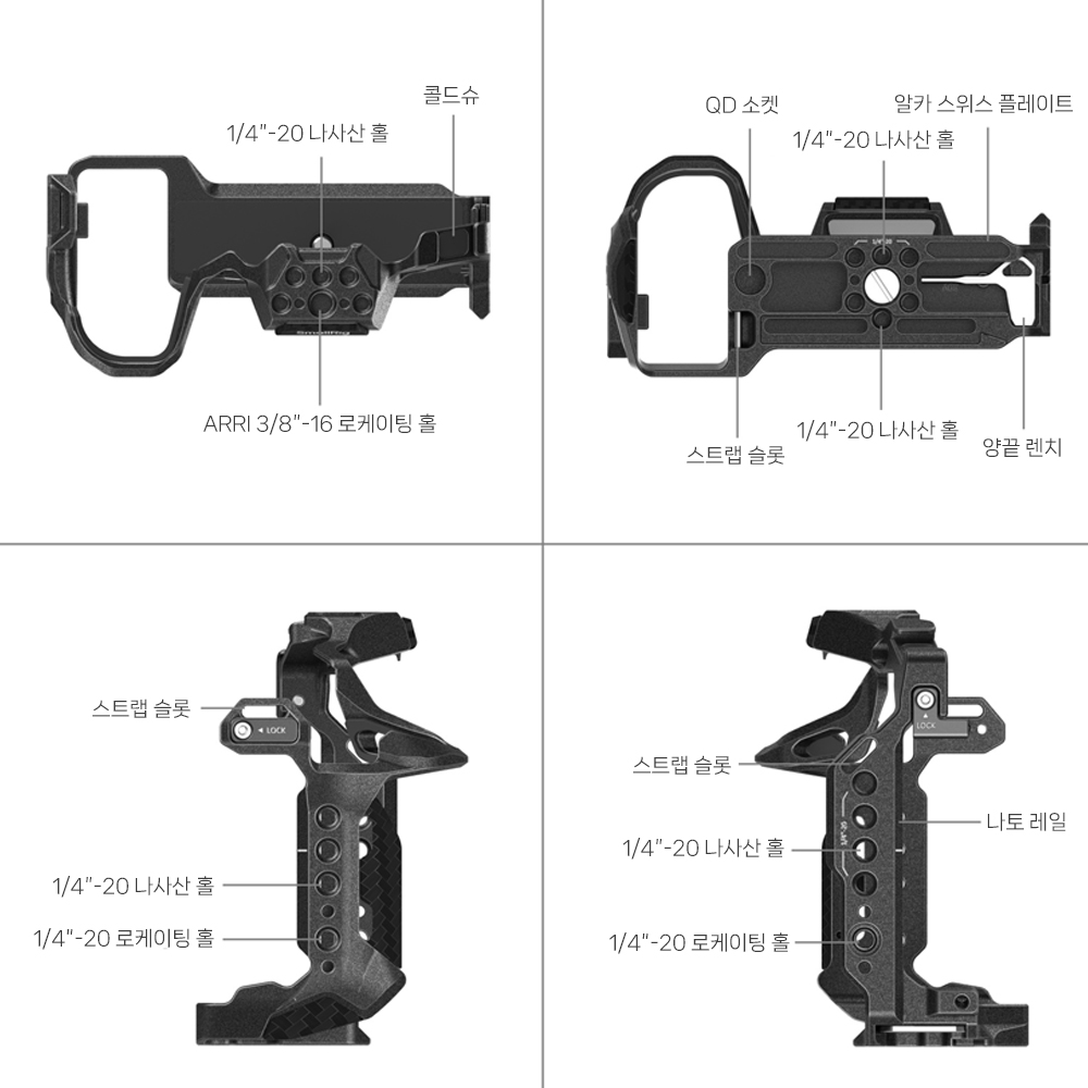 스몰리그 5502 블랙맘바 파나소닉 S1RII / S1II / S1IIE 케이지 - 상세 이미지 5