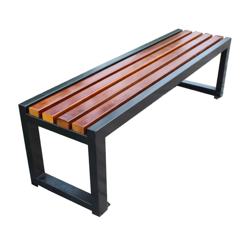야외 벤치 방부목 테라스 긴의자 화단 대기용 인테리어 의자 200x40x45cm A - 상품 이미지