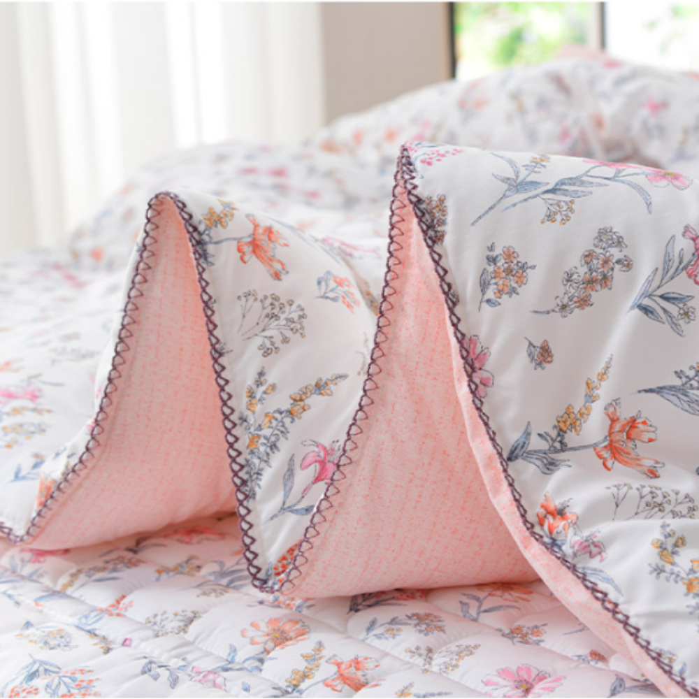 콜라겐 모달 알러지케어 옥수수솜 먼지없는 따뜻한 두꺼운 겨울 차렵 이불 SS