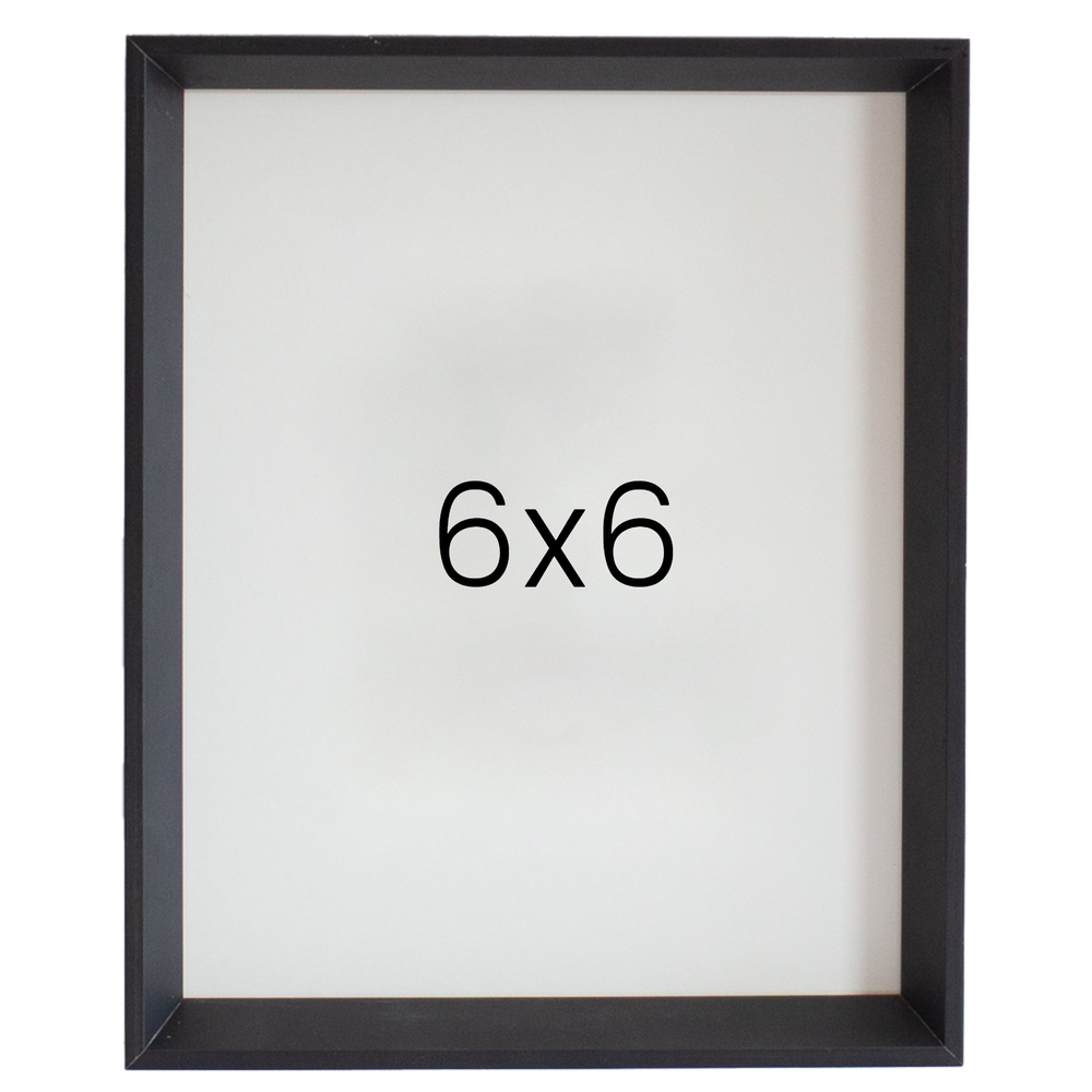 5mm트윈 나무액자 사진액자 웨딩 포토테이블 인화 탁상 소형 6x6 152x152mm, 블랙 - 메인 이미지