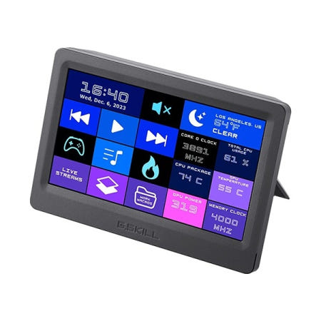 G.SKILL WigiDash PC커맨드 터치 패널