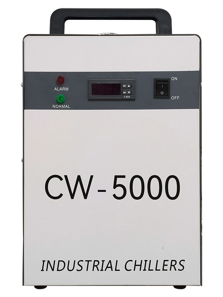 산업용 소형 칠러 냉각기 공냉식 펌프 레이저 용접 CW-5000 퀵커넥트8mm - 상품 이미지