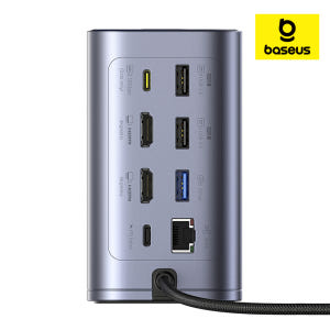 베이스어스 도킹스테이션 USB 허브 노트북 멀티 포트 C타입 12포트 스... 개봉기 | 실사용 후기 - 상품 이미지 4