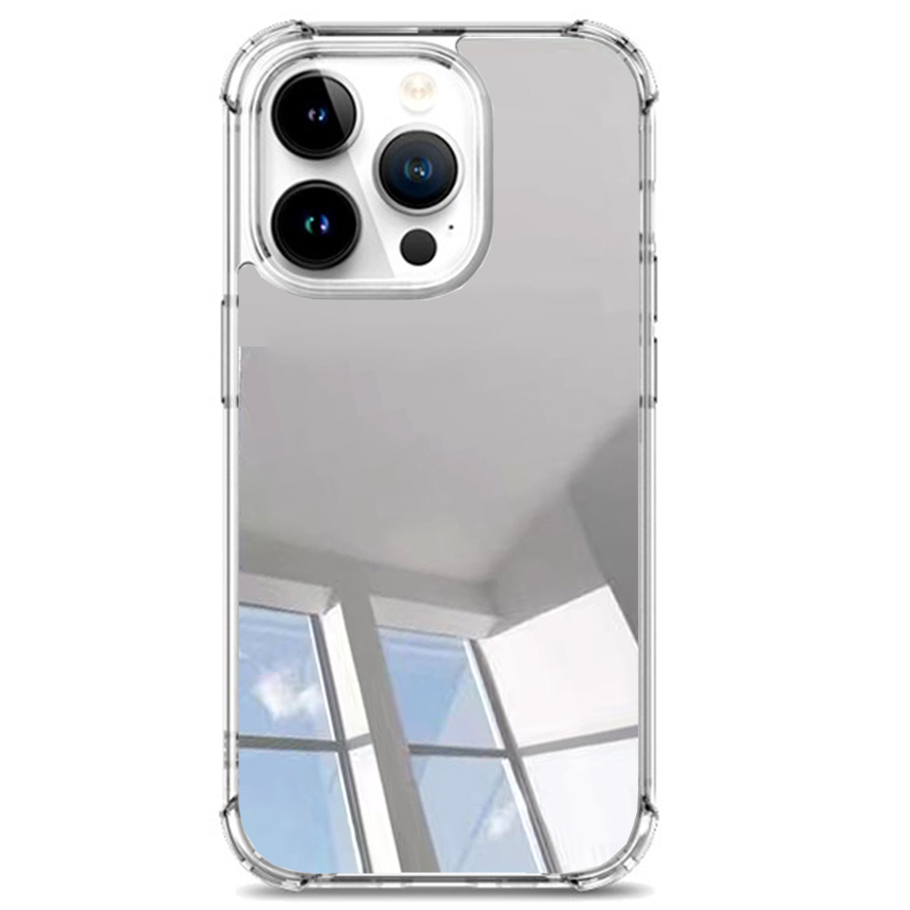 쿠션 미러 케이스 투명, 아이폰15 프로