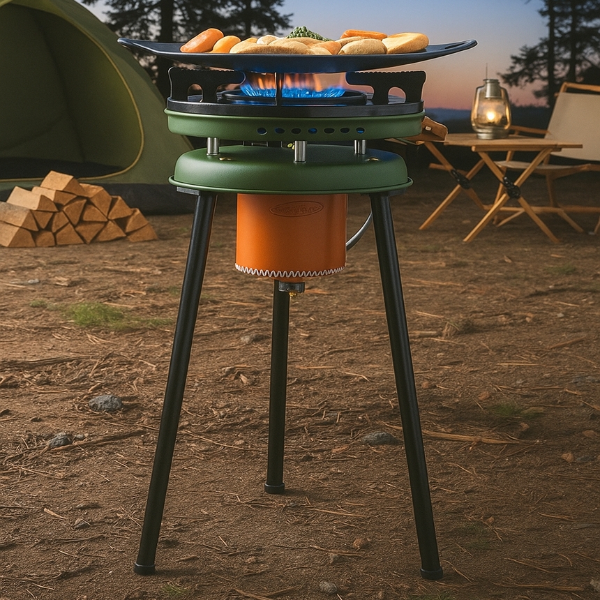 해바라기 버너 그리들 이소 가스 강염 액출 고화력 캠핑 낚시 휴대용